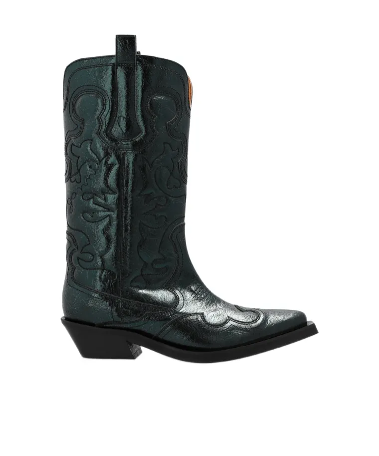 Square-Toed Short Boots