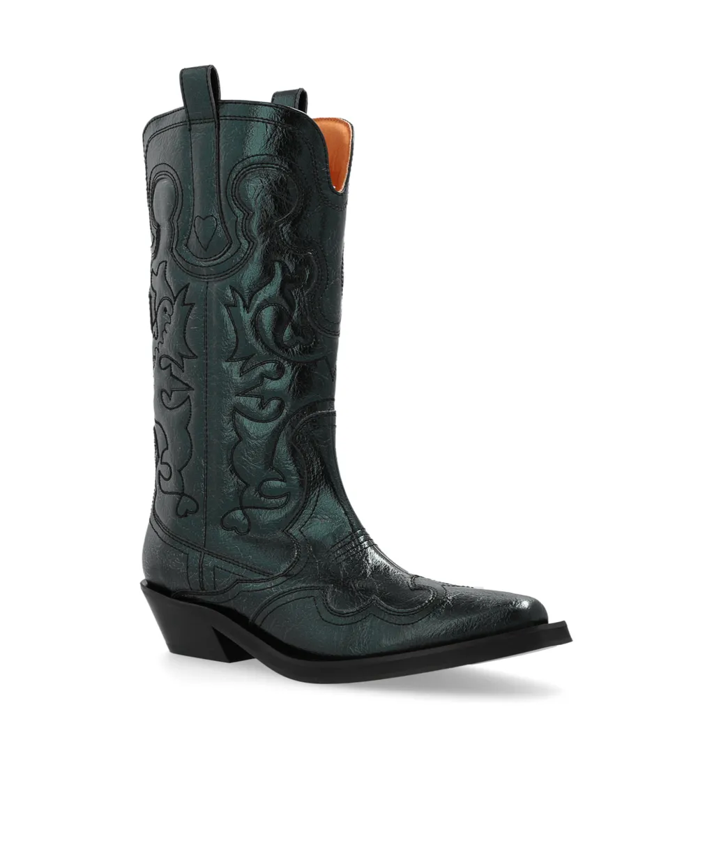 Square-Toed Short Boots