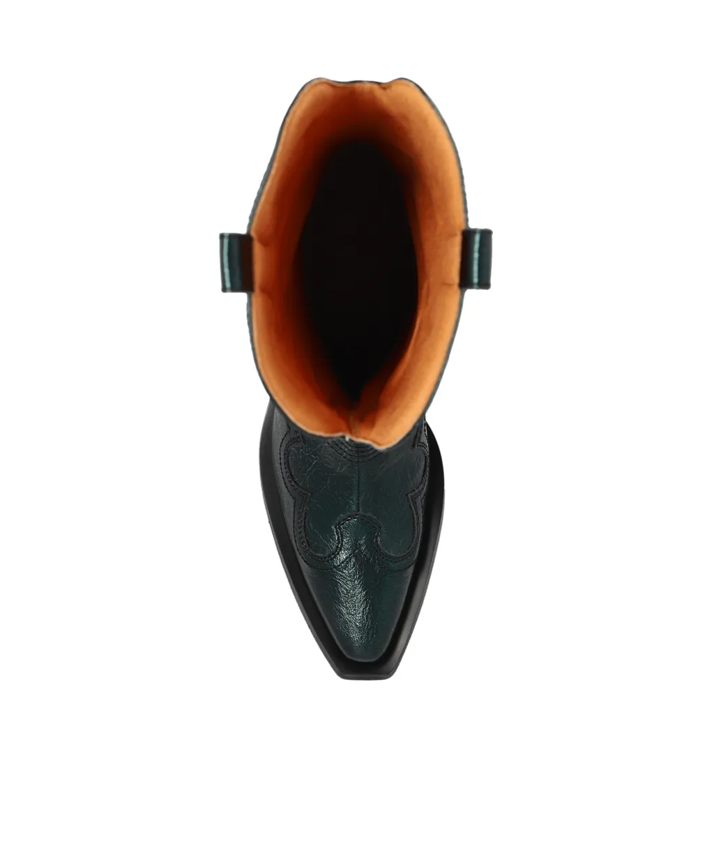 Square-Toed Short Boots