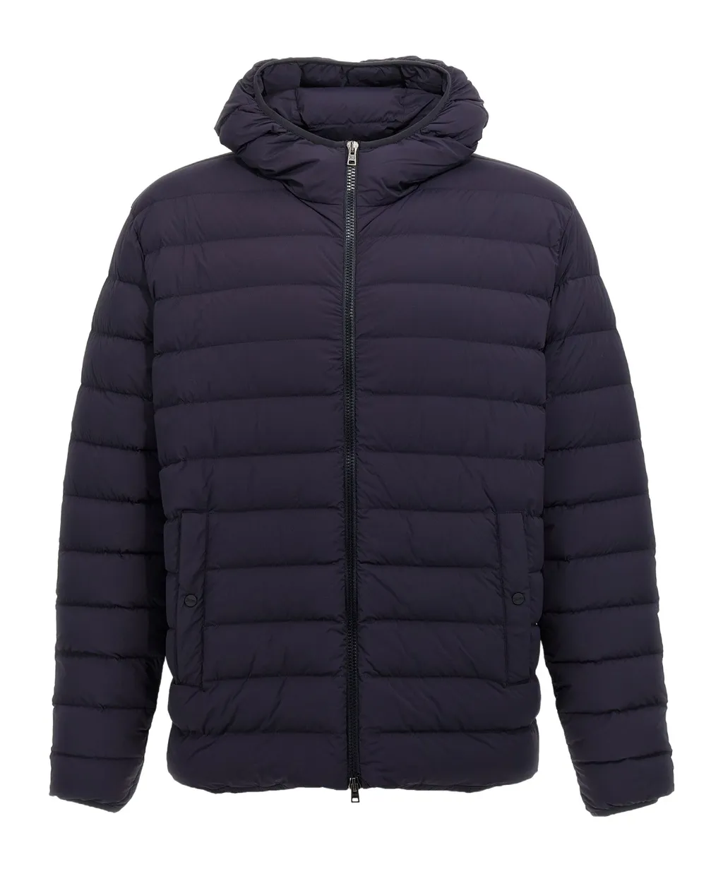 Herno Hooded Quilted Zip-Up Down Jacket