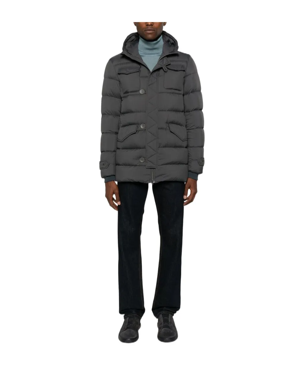 Herno L'eskimo High Neck Hooded Coat