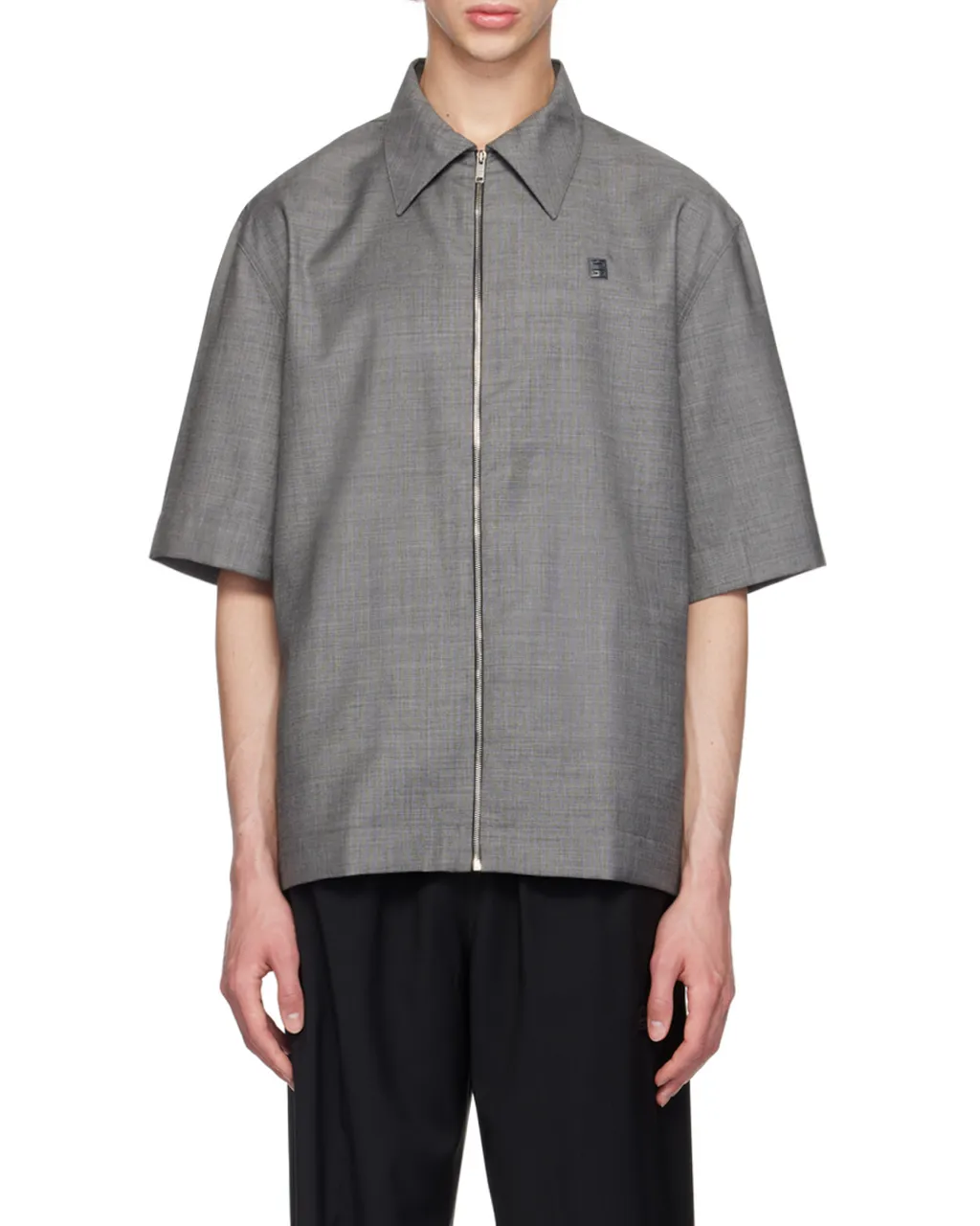 Givenchy Collared Short-Sleeve Shirt