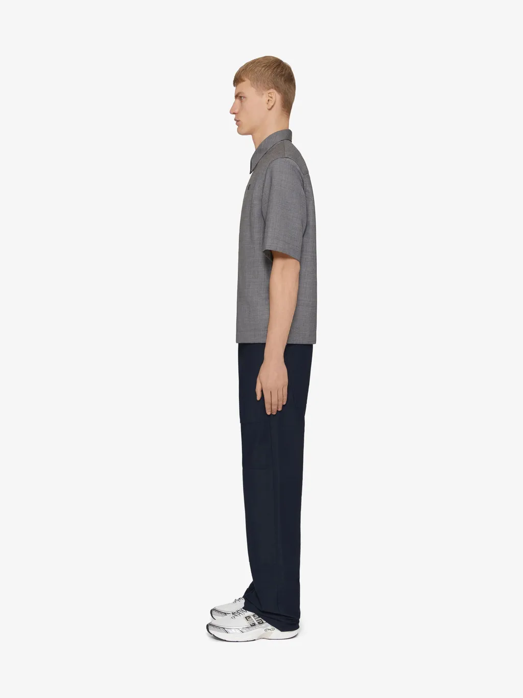 Givenchy Collared Short-Sleeve Shirt