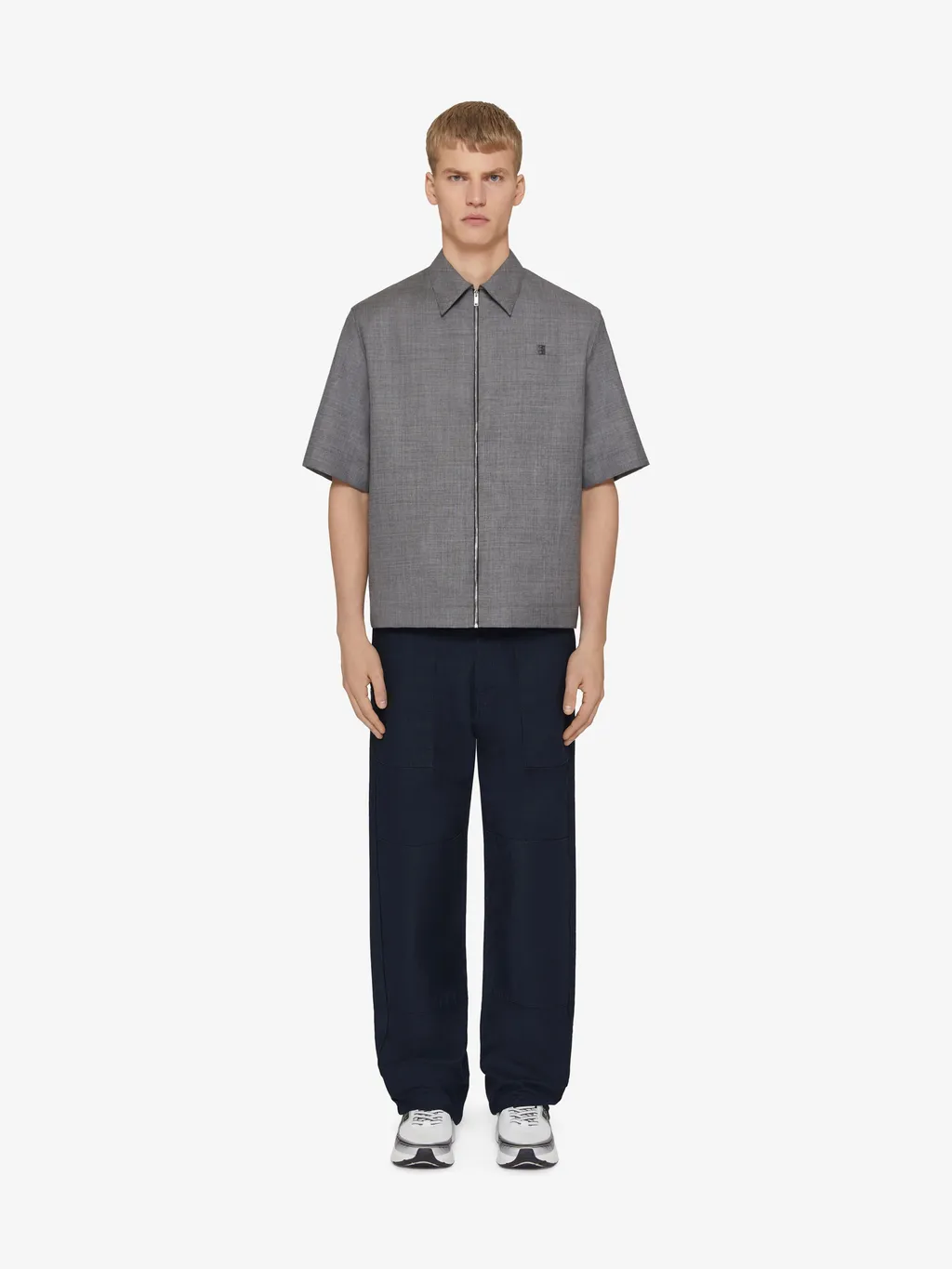 Givenchy Collared Short-Sleeve Shirt