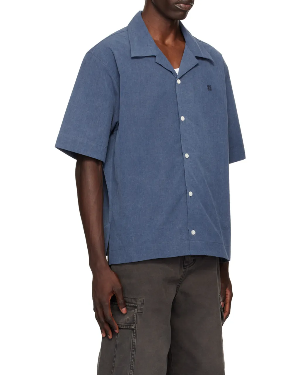 Givenchy Logo Embroidered Short-Sleeve Shirt