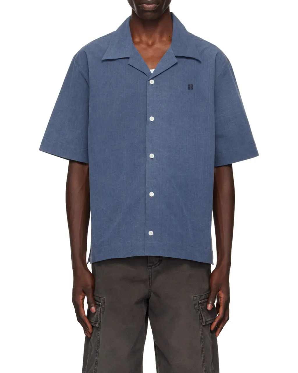 Givenchy Logo Embroidered Short-Sleeve Shirt