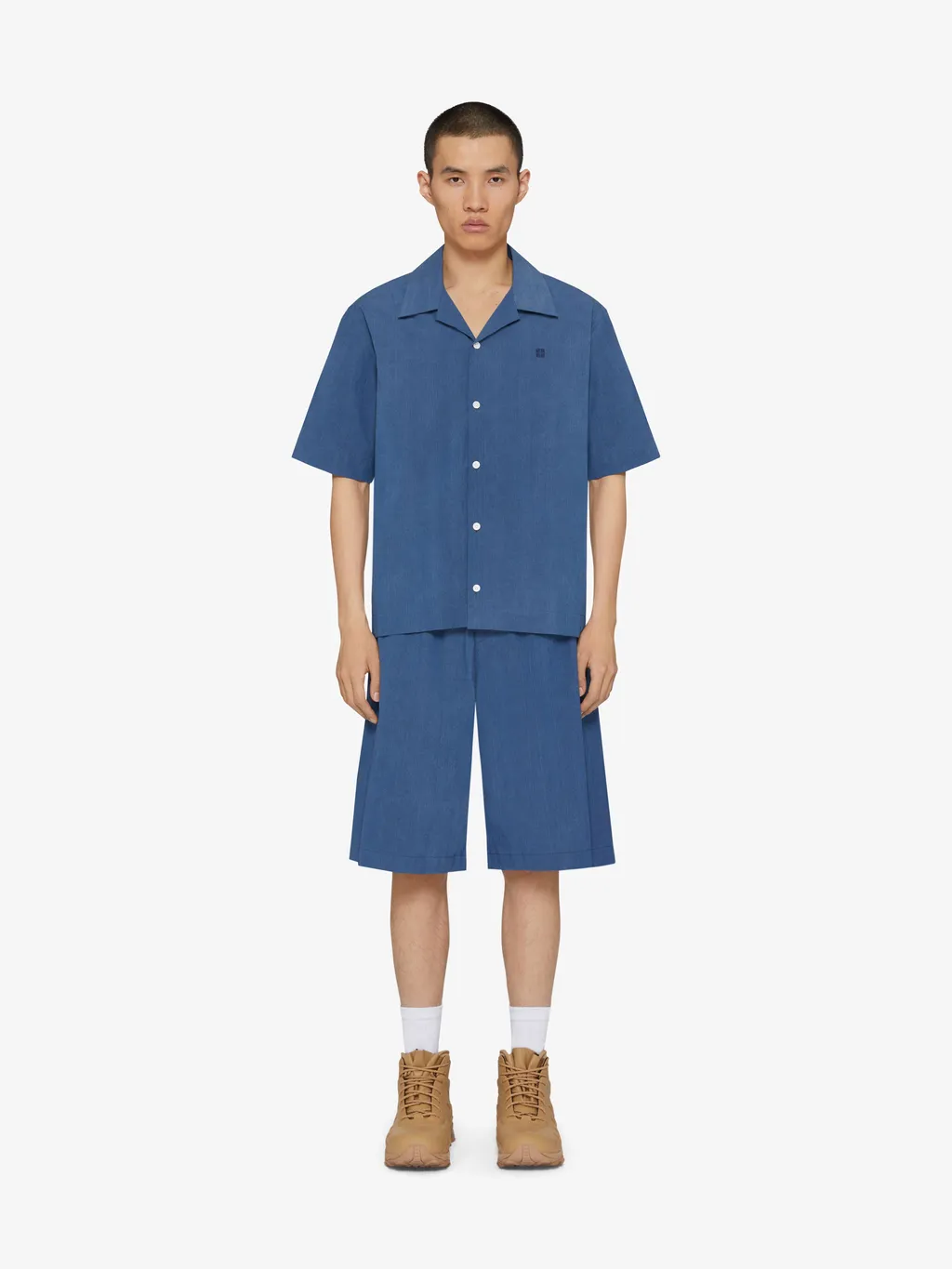 Givenchy Logo Embroidered Short-Sleeve Shirt
