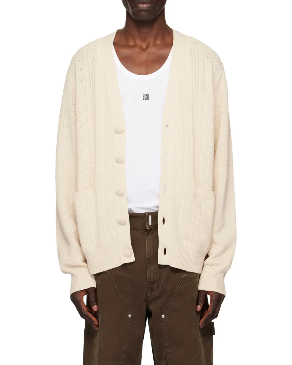 Givenchy Button-Up Knit Cardigan