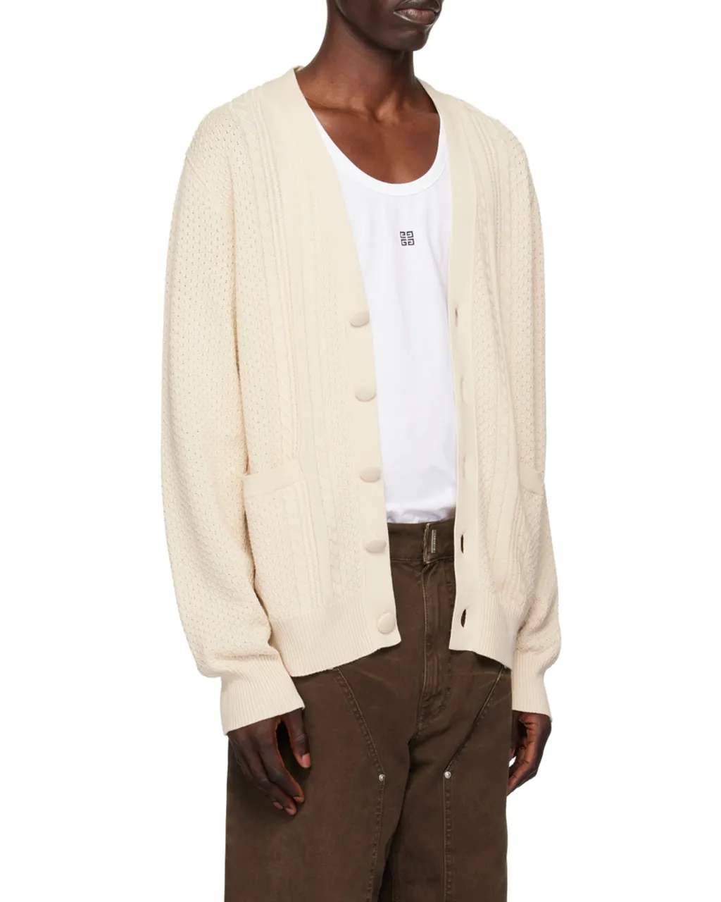 Givenchy Button-Up Knit Cardigan