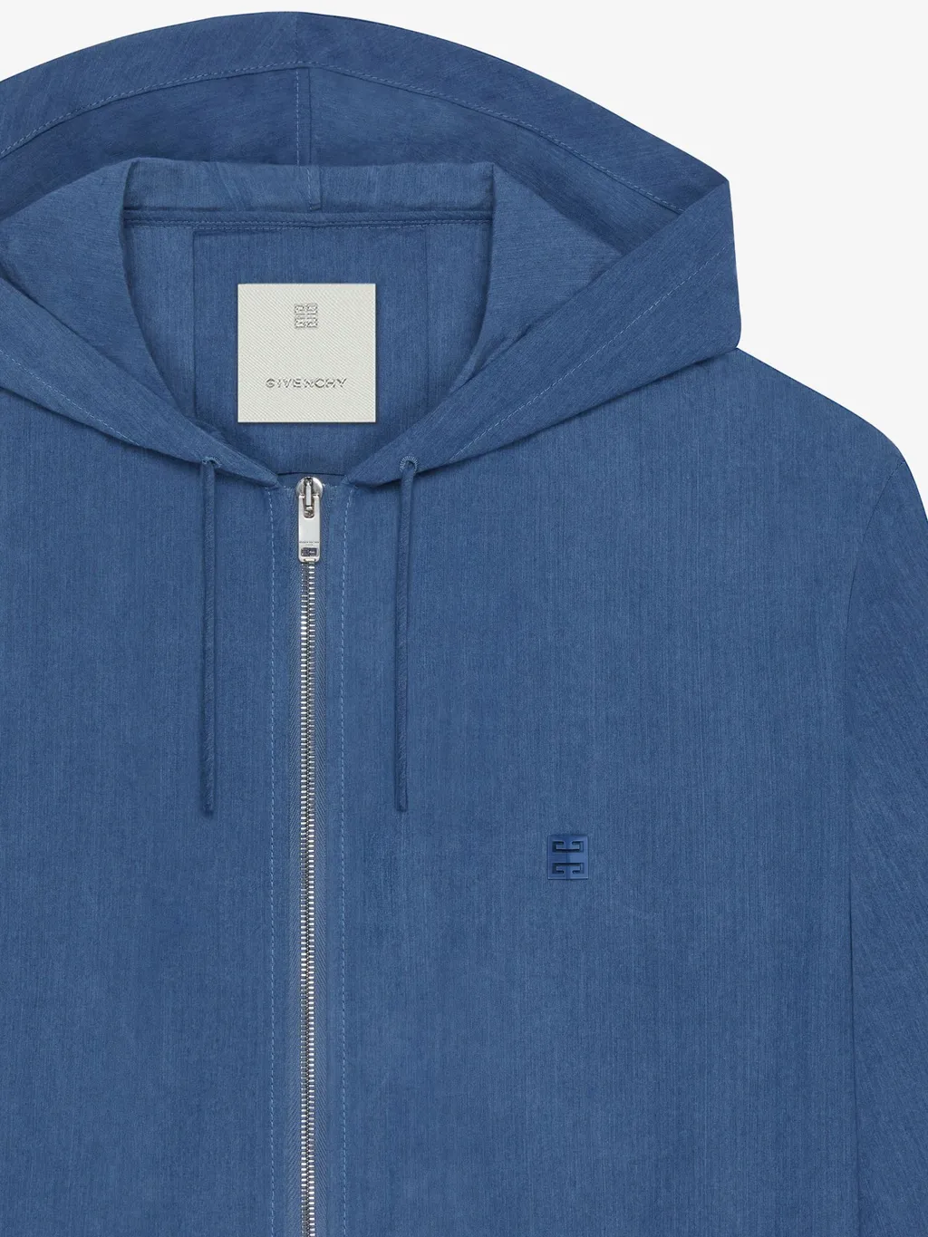 Givenchy 4G Detailed Washed Zipped Hoodie