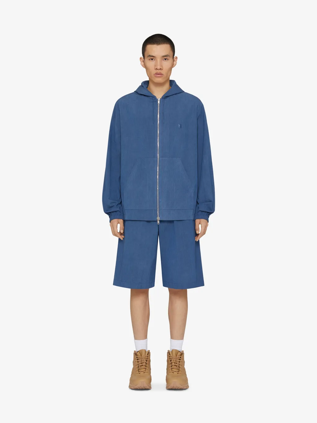 Givenchy 4G Detailed Washed Zipped Hoodie