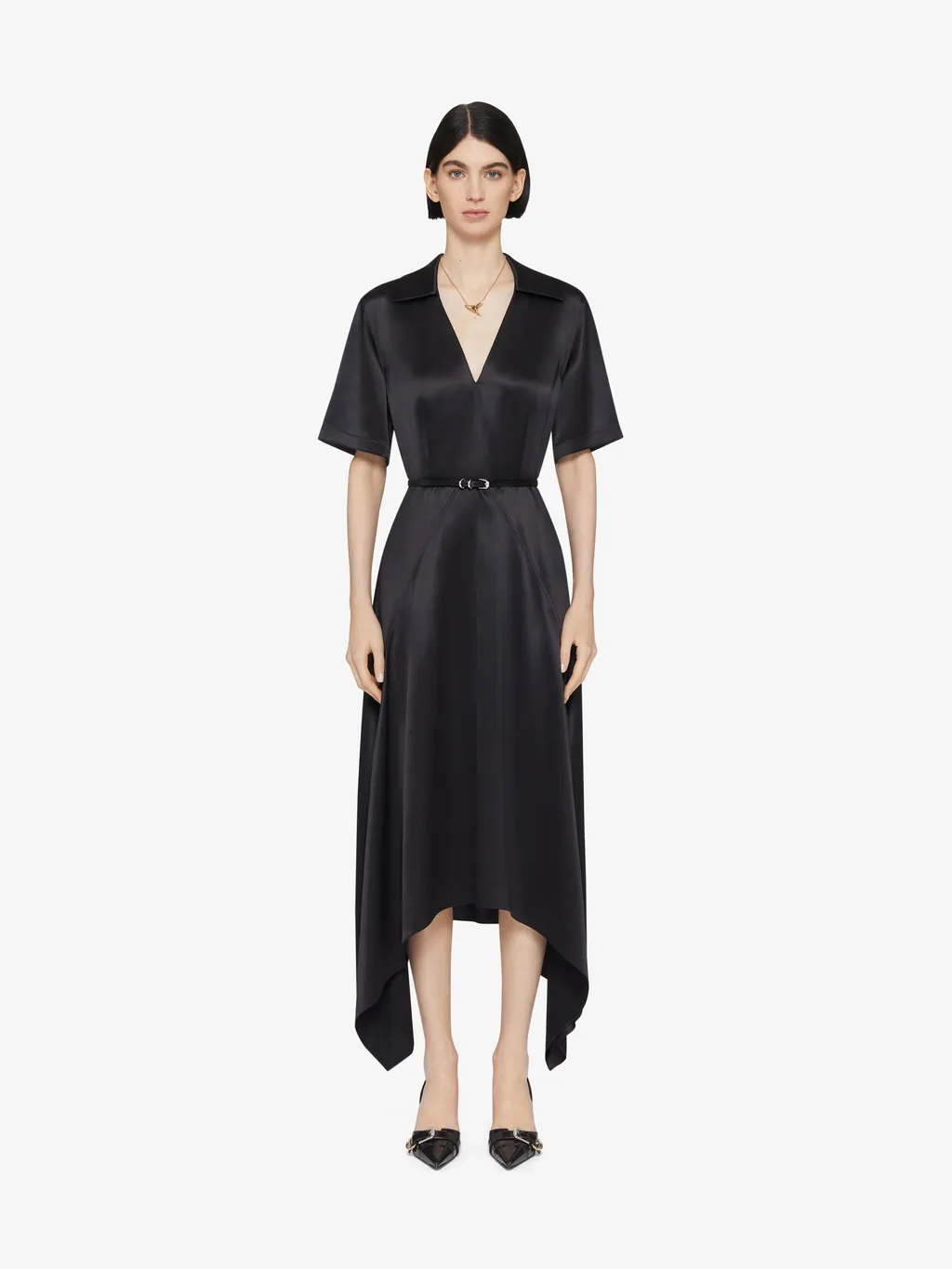 Givenchy Collared Belted Dress
