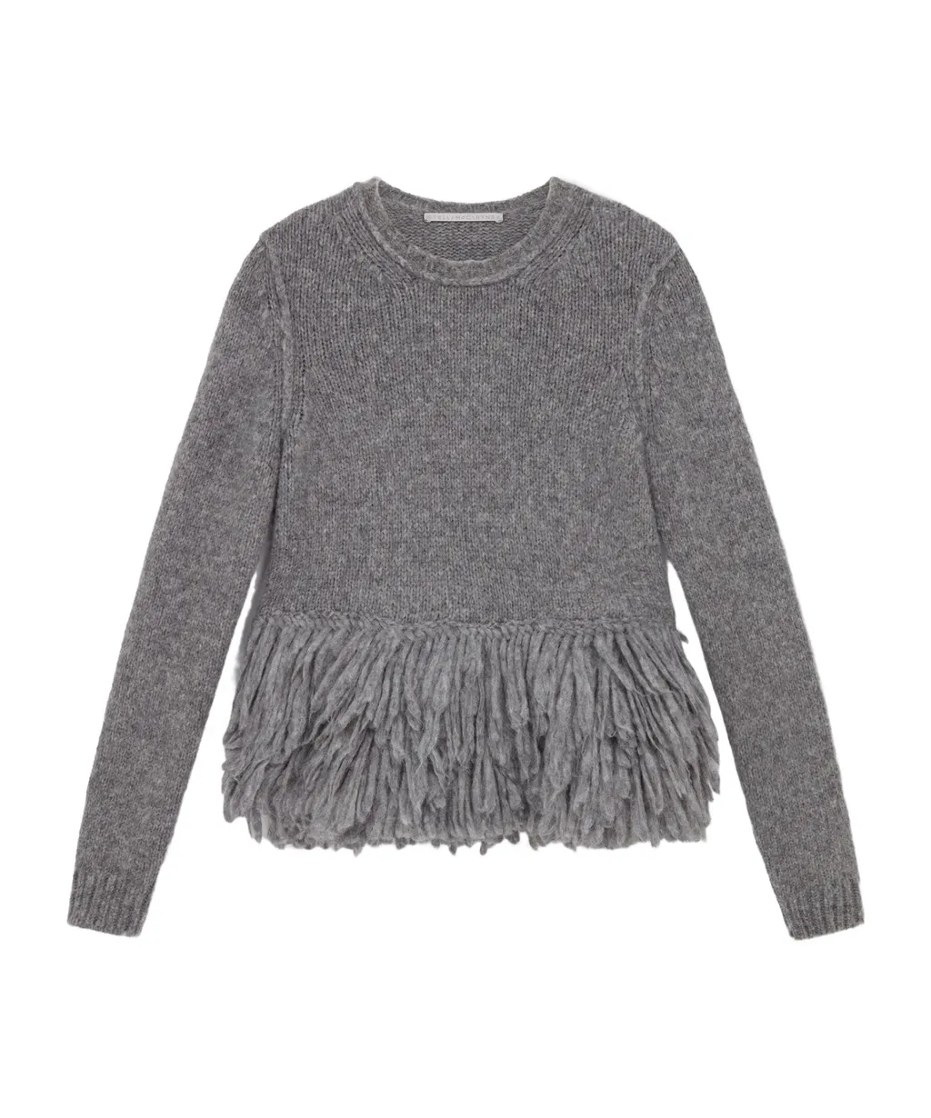 Stella Mccartney Peplum Detailed Crewneck Jumper