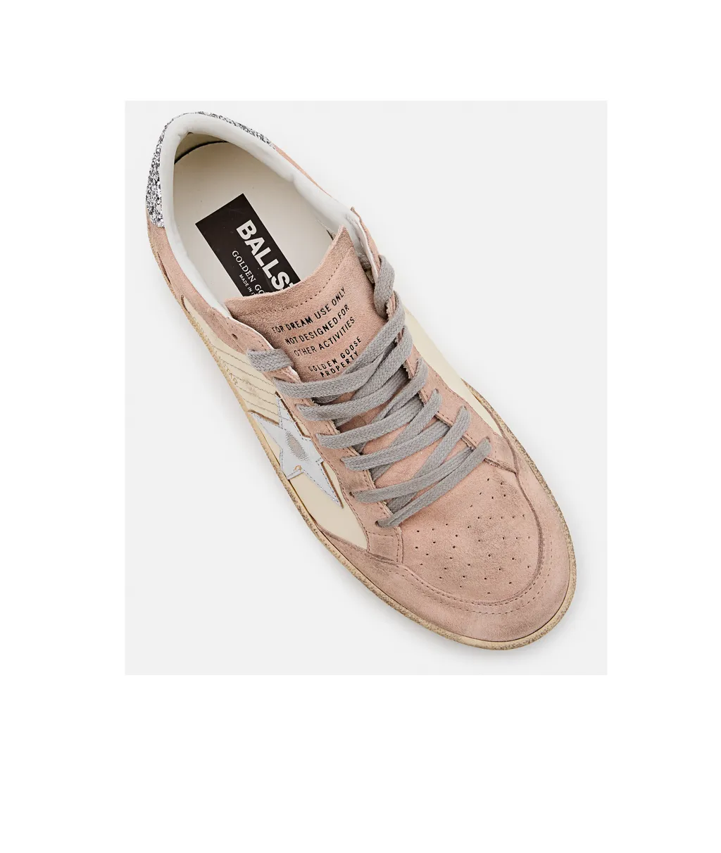 Golden Goose Deluxe Brand Ballstar Glitter-Embellished Sneakers