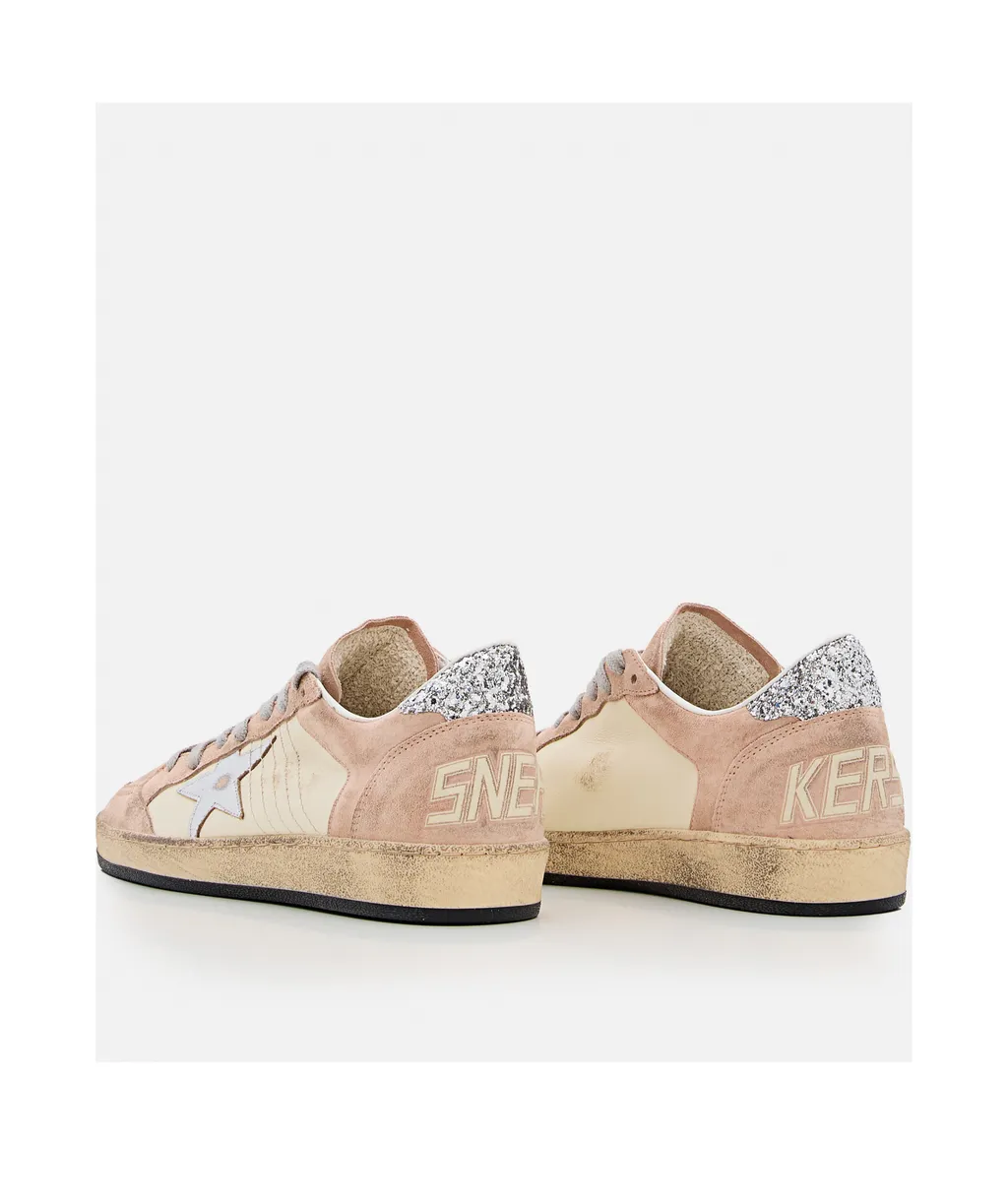 Golden Goose Deluxe Brand Ballstar Glitter-Embellished Sneakers
