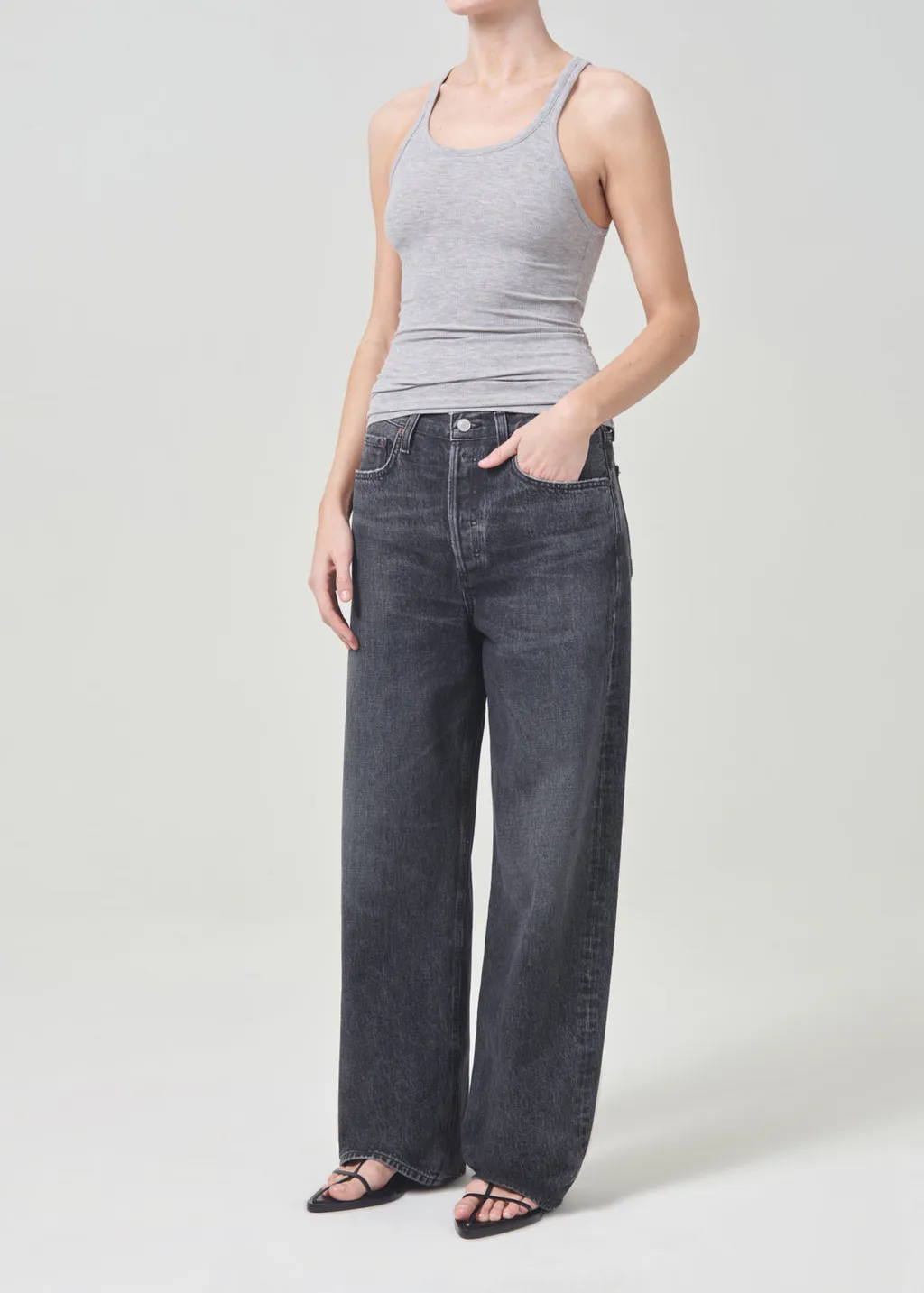 Agolde Sleeveless Scoop Neck Tank Top
