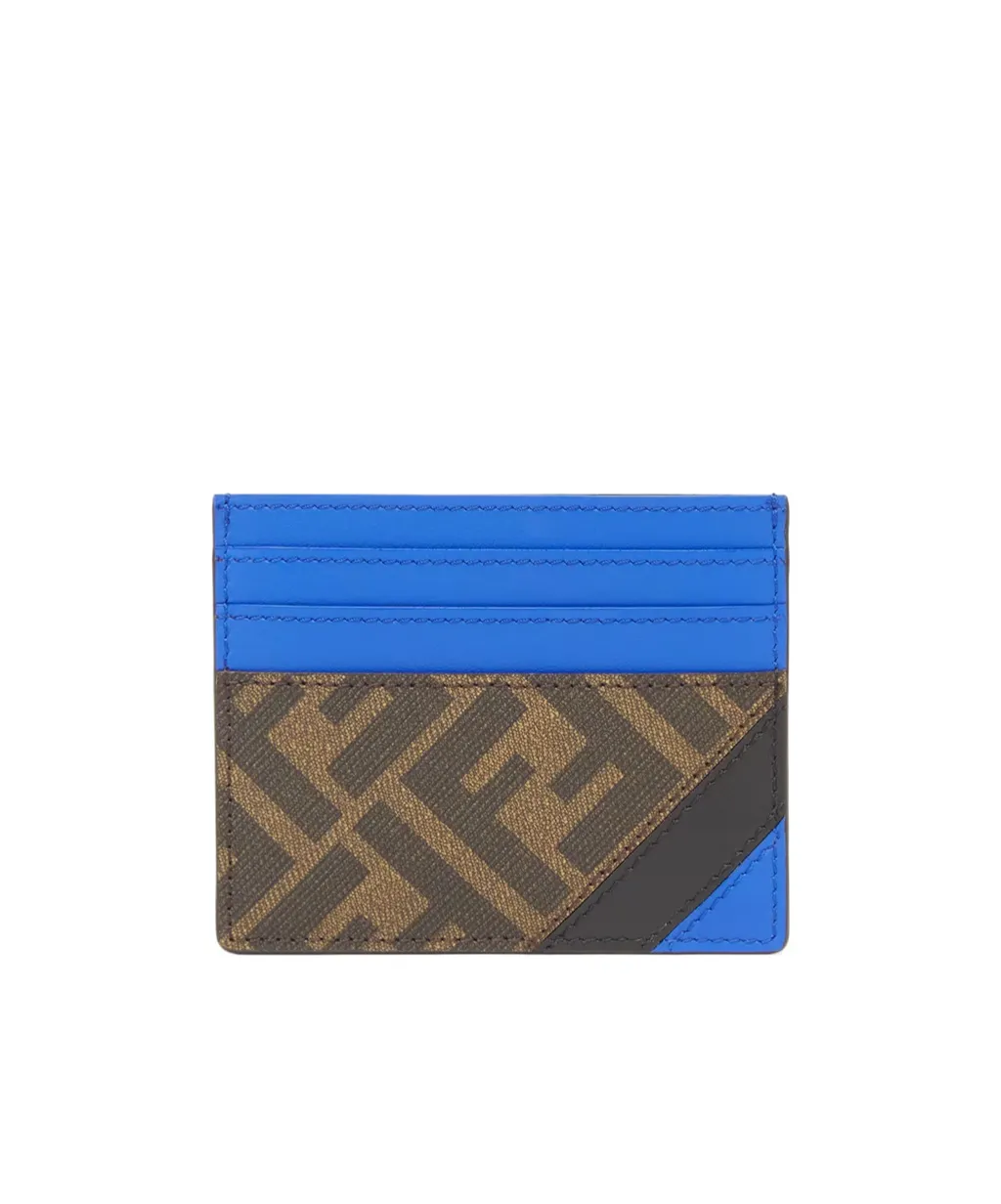 Fendi Diagonal Ff Printed Card Holder