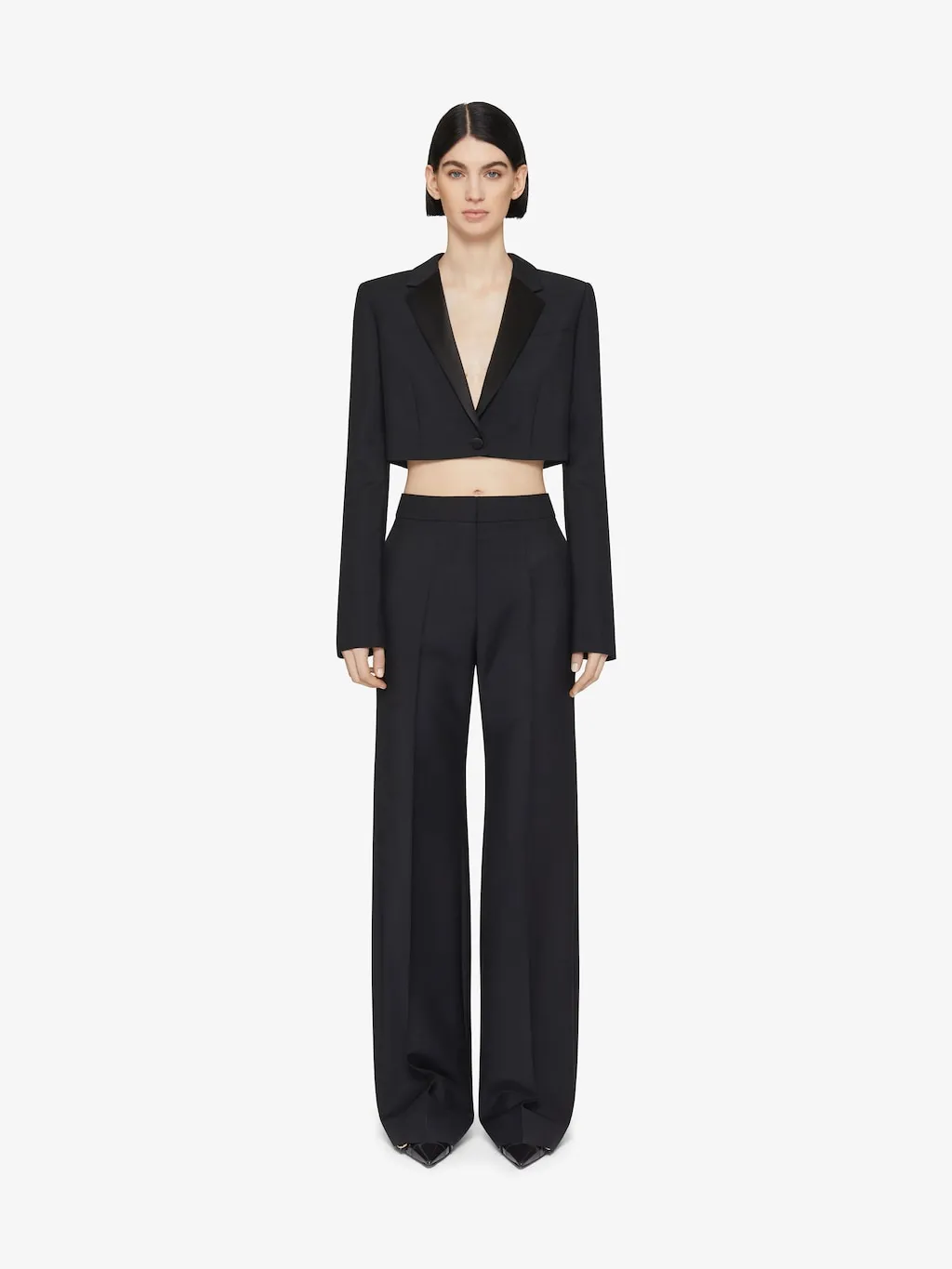 Pressed-Crease Tailored Trousers