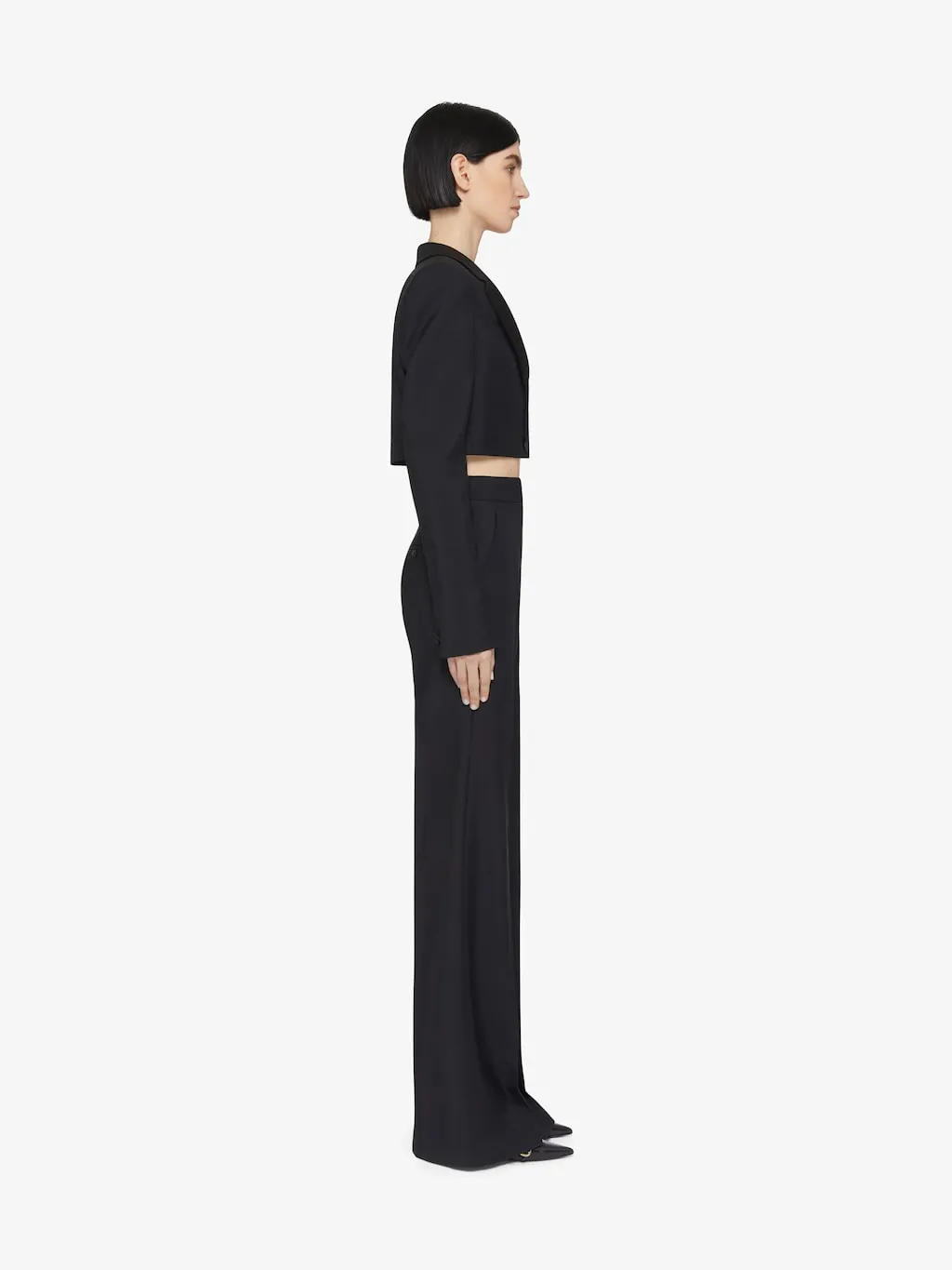Pressed-Crease Tailored Trousers