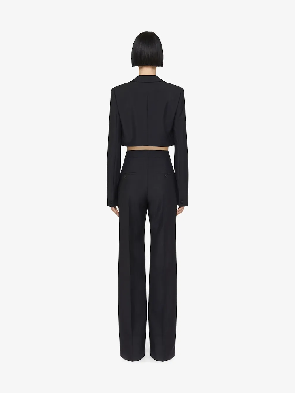 Pressed-Crease Tailored Trousers