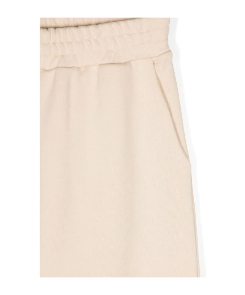 Fendi Kids Logo Embroidered Straight Leg Trousers