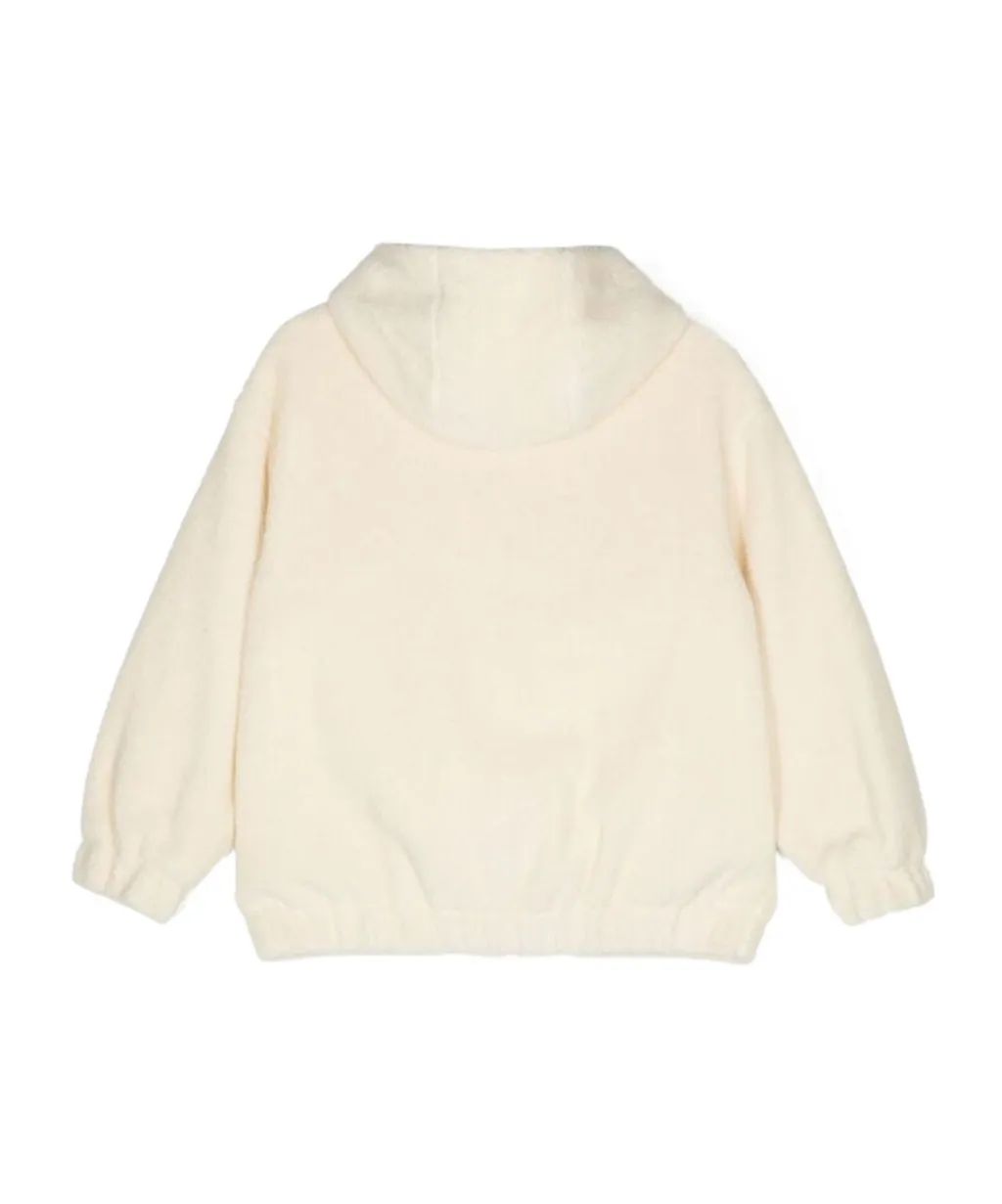 Fendi Kids Hooded Zip-Up Fleece Jacket