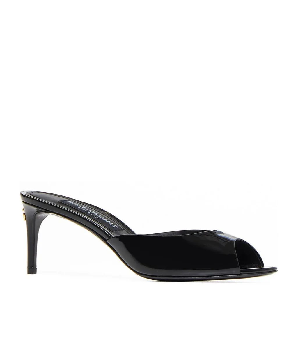 Dolce & Gabbana Logo Plaque Slip-On Mules