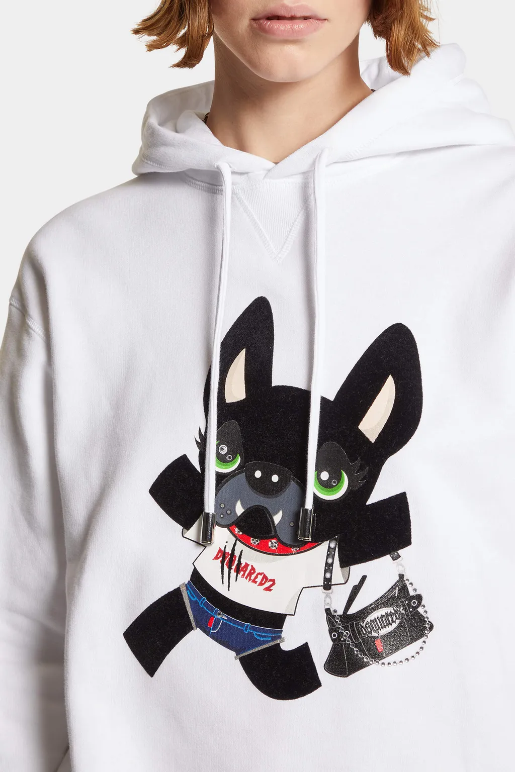 Dsquared2 Drawstring Graphic Printed Hoodie