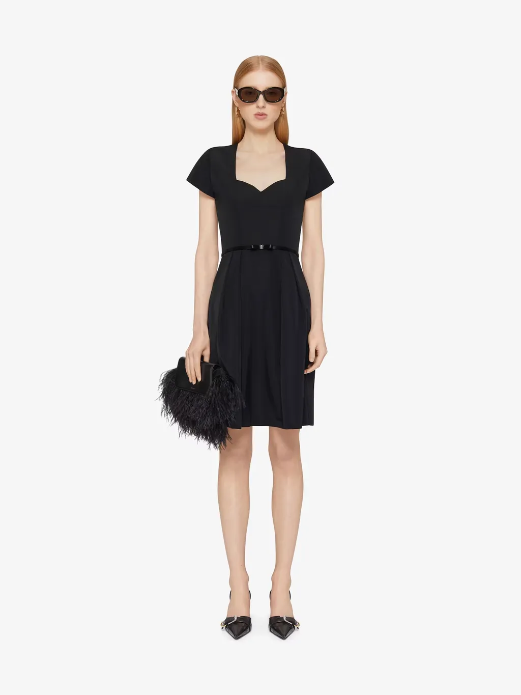 Givenchy 4G Bow Short-Sleeved Mini Dress