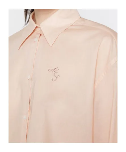 Logo-Embroidered Cotton Crop Shirt
