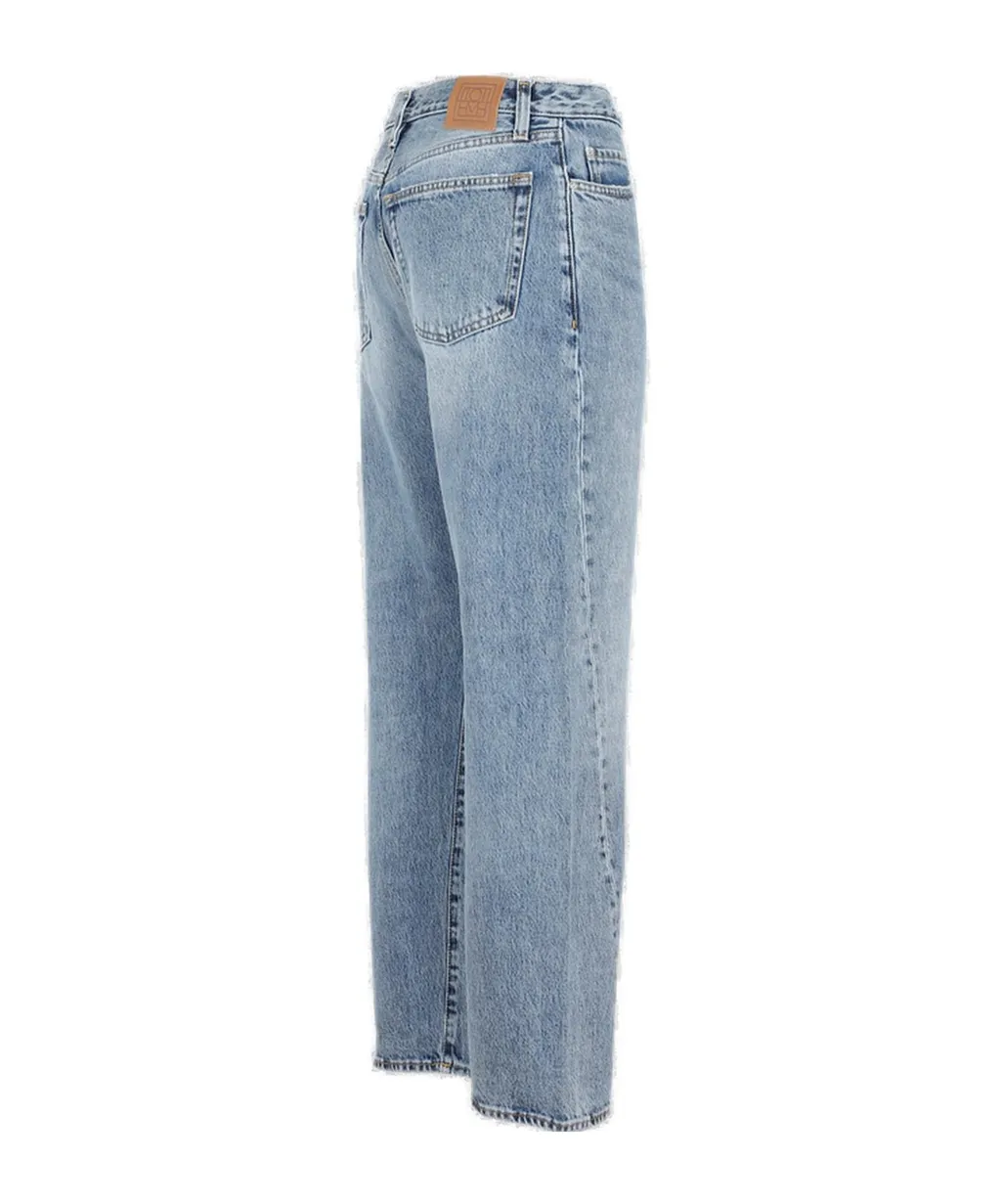 TotÊMe Logo Patch Straight Leg Jeans