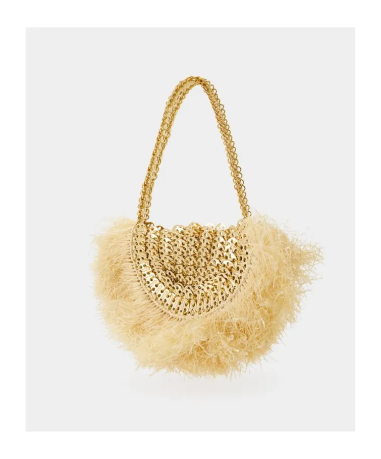 Paco Rabanne Iconic 1969 Frayed Edge Shoulder Bag