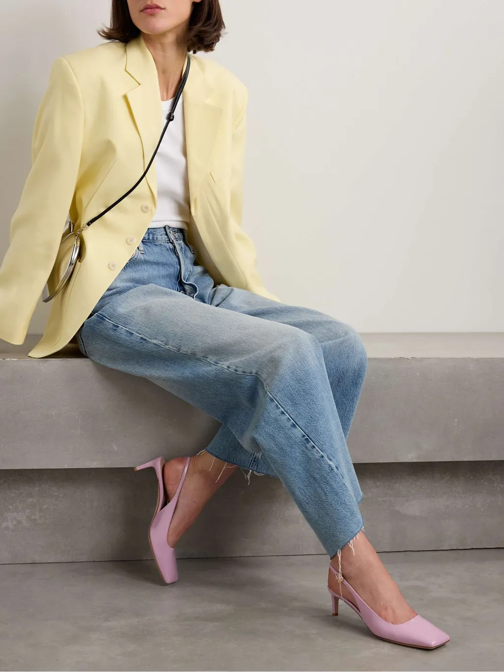Square-Headed High-Heeled Sandals