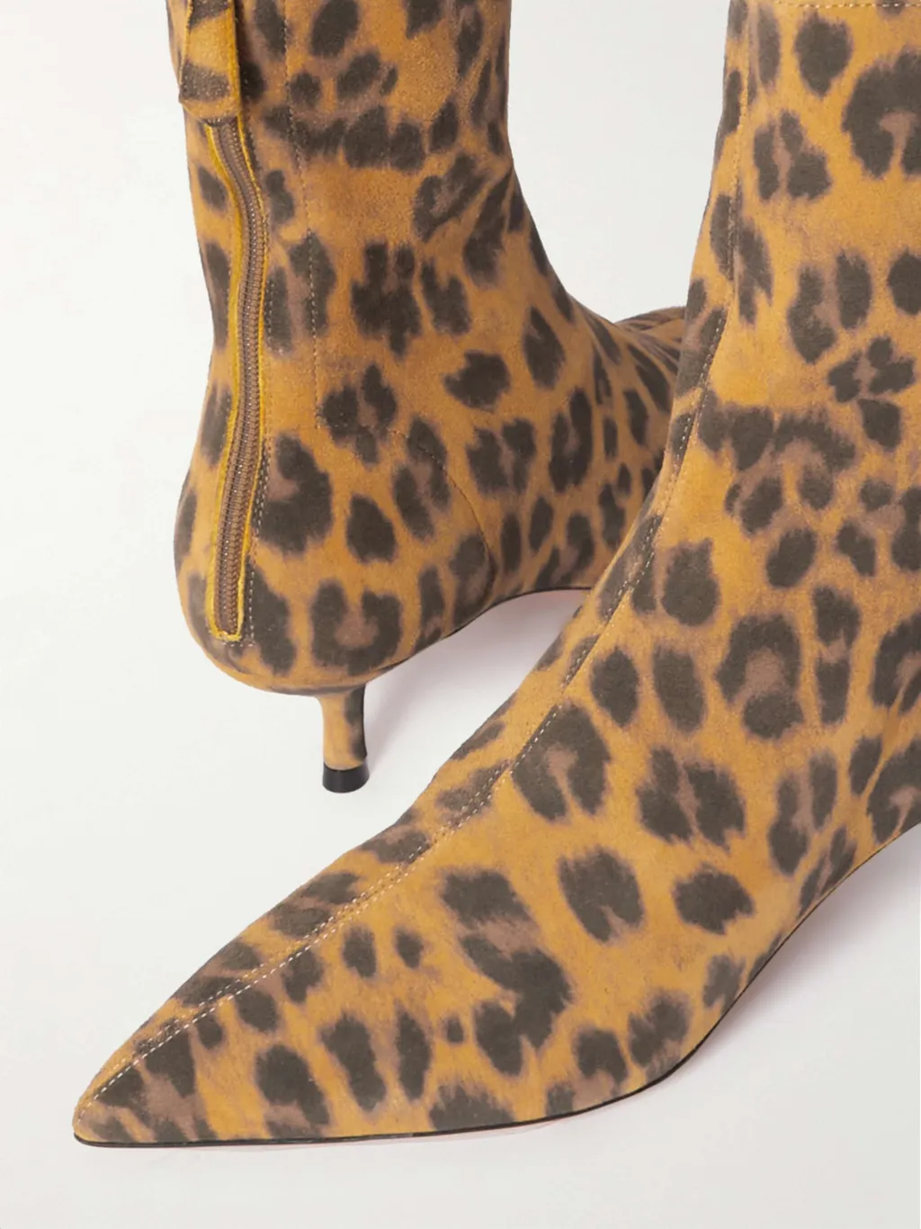 Aquazzura Montmartre Leopard Printed Pointed Toe Boots