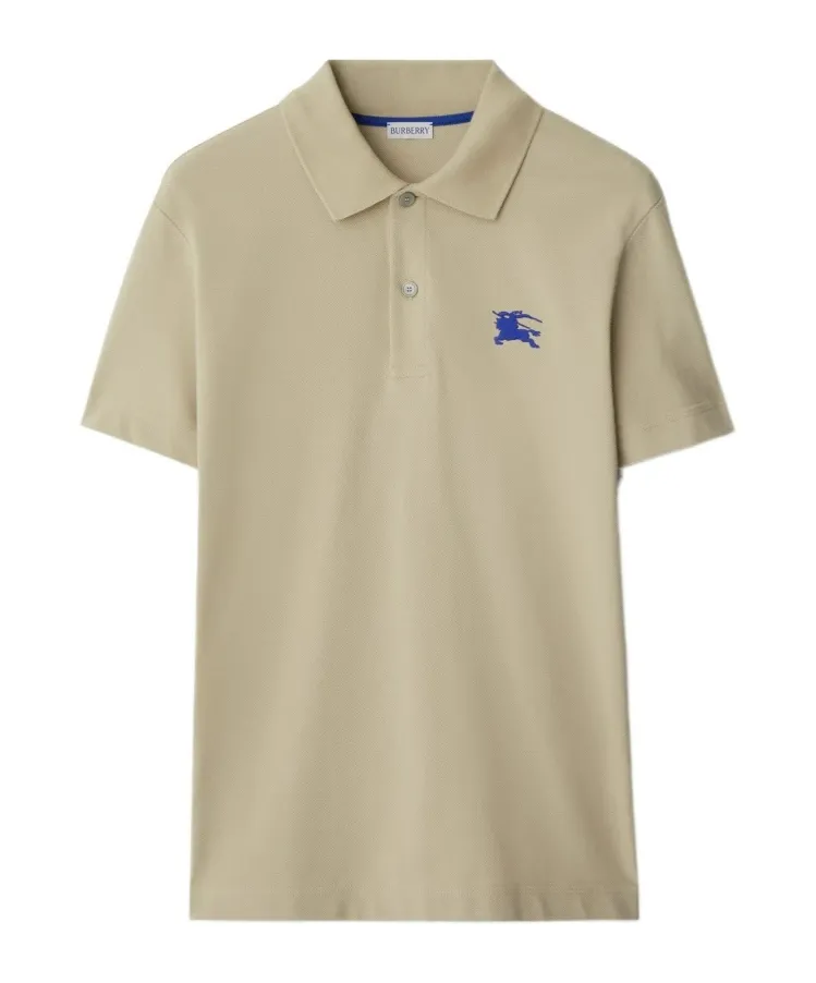 Burberry Logo Embroidered Short Sleeved Polo Shirt