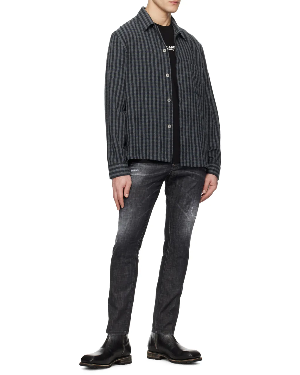Dsquared2 Skater Distressed Staright-Leg Jeans