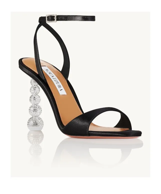 Aquazzura Embellished Open Toe Sandals