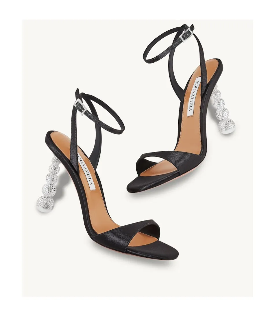 Aquazzura Embellished Open Toe Sandals