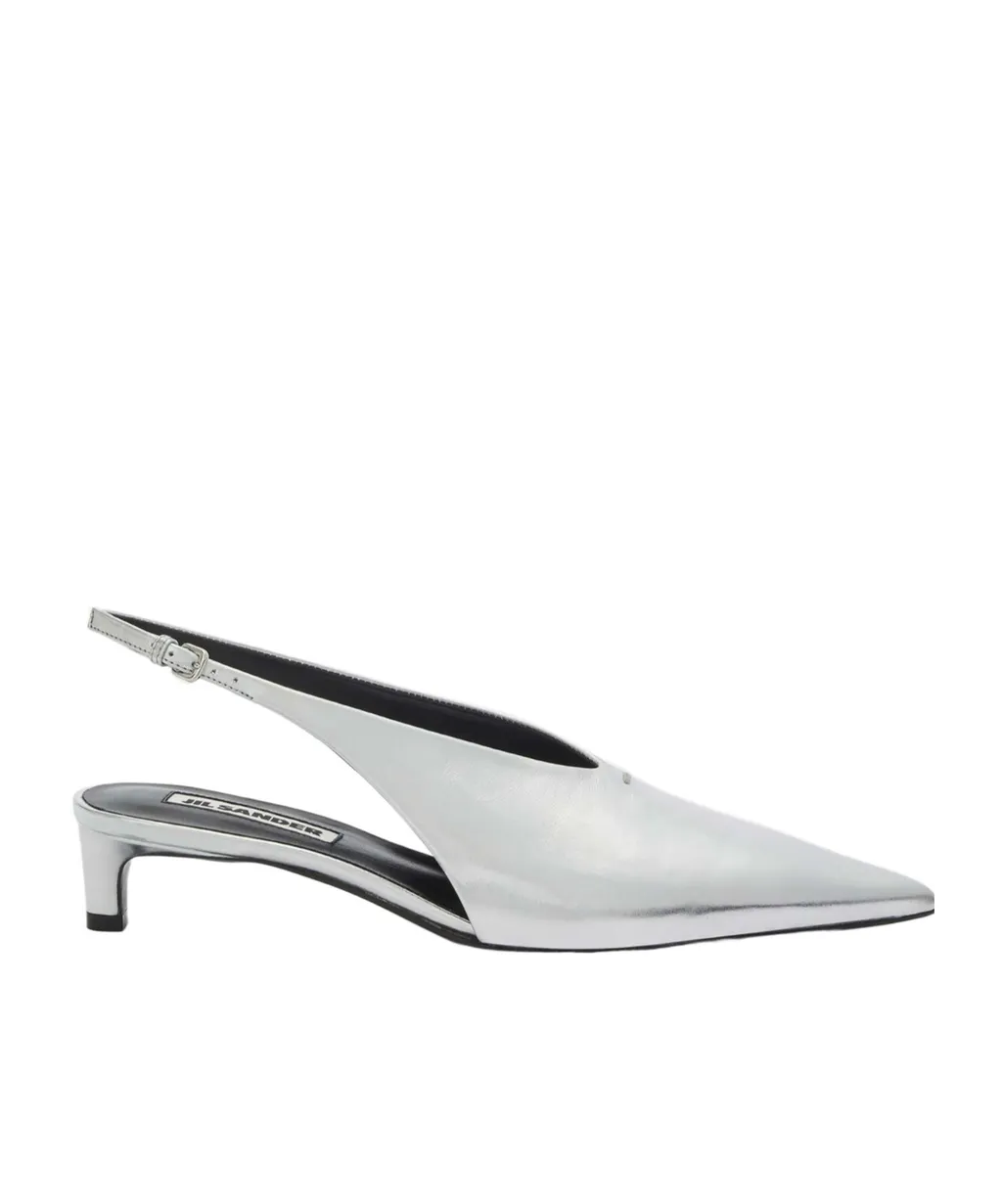 Jil Sander Pointed Toe Slingback Pumps
