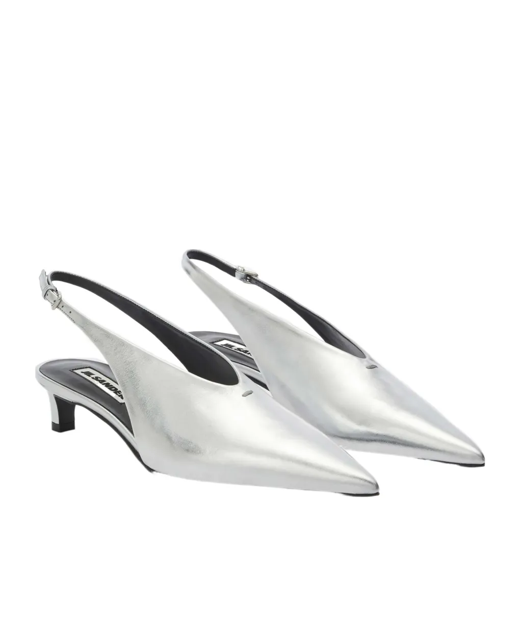 Jil Sander Pointed Toe Slingback Pumps