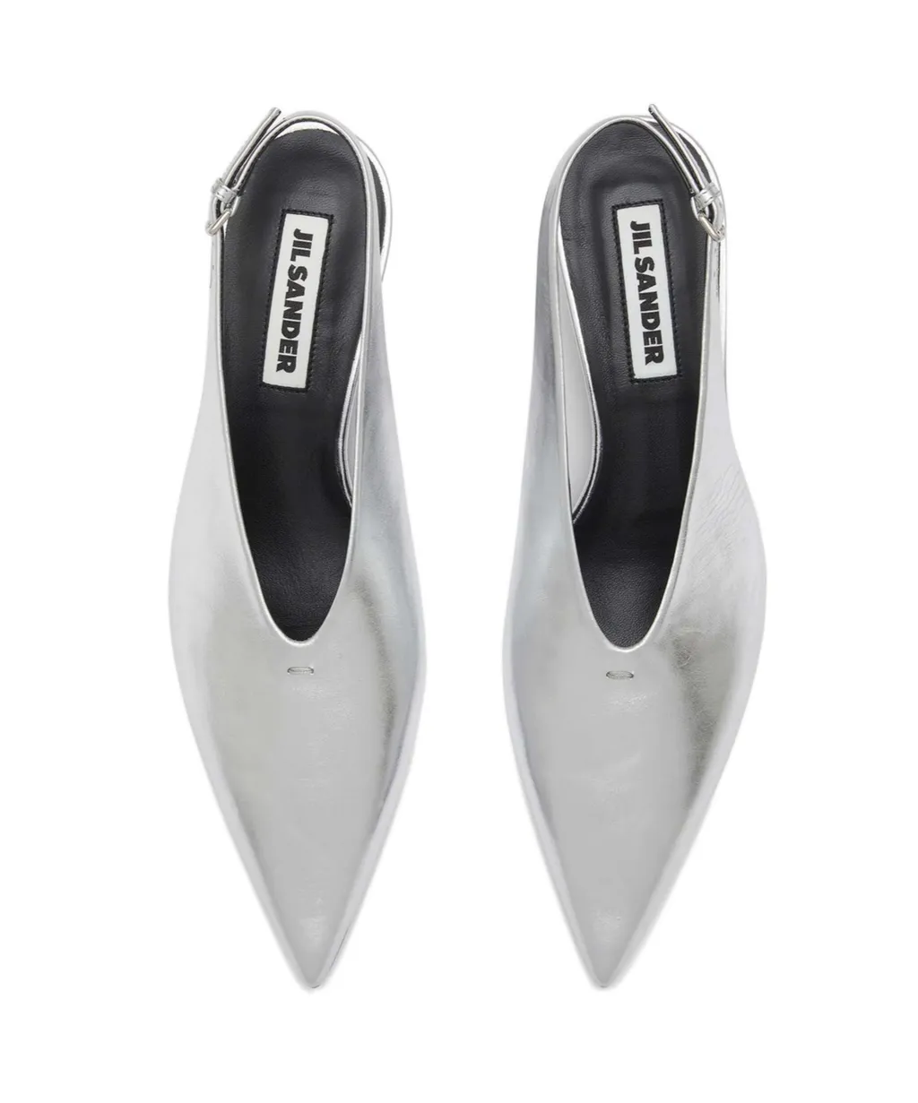 Jil Sander Pointed Toe Slingback Pumps