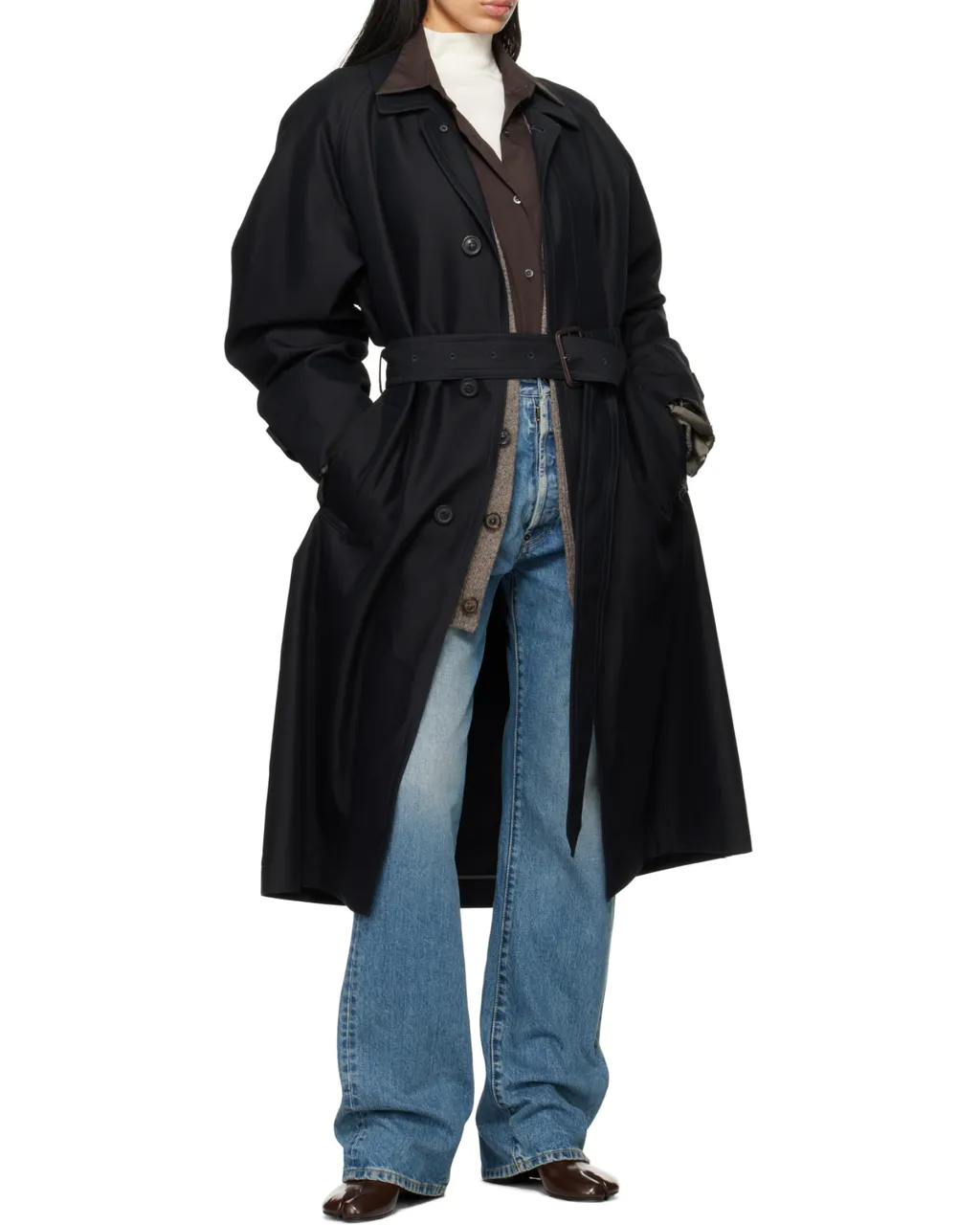 Turn-Up Straight-Leg Jeans