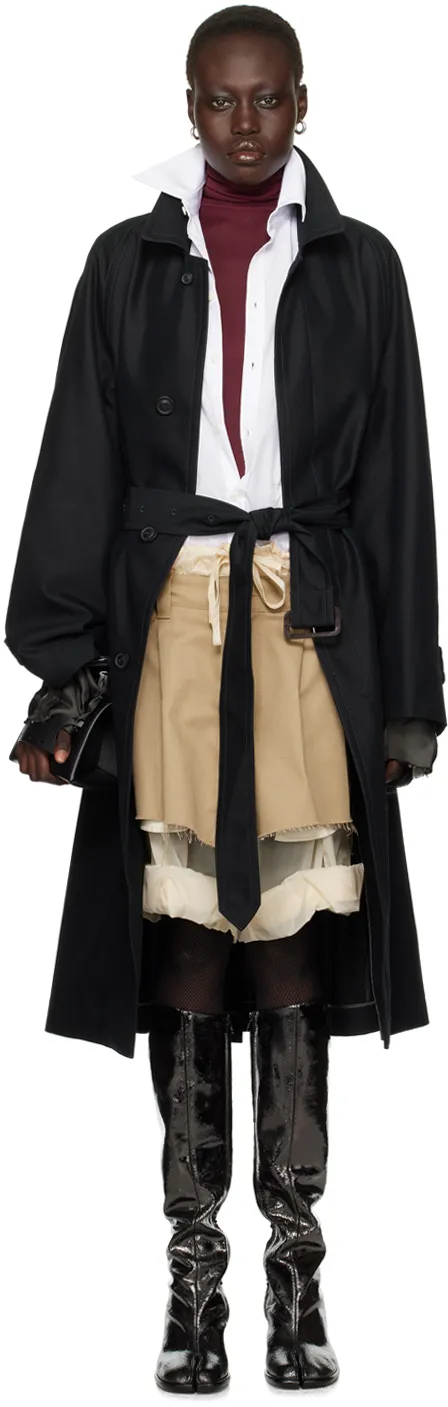 Maison Margiela Single Breasted Trench Coat