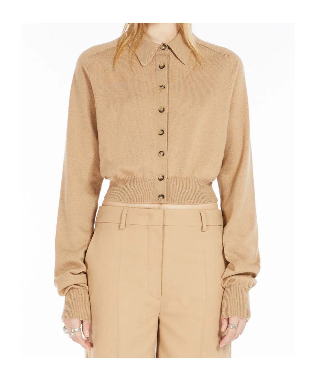 Sportmax Buttoned Long-Sleeved Cardigan