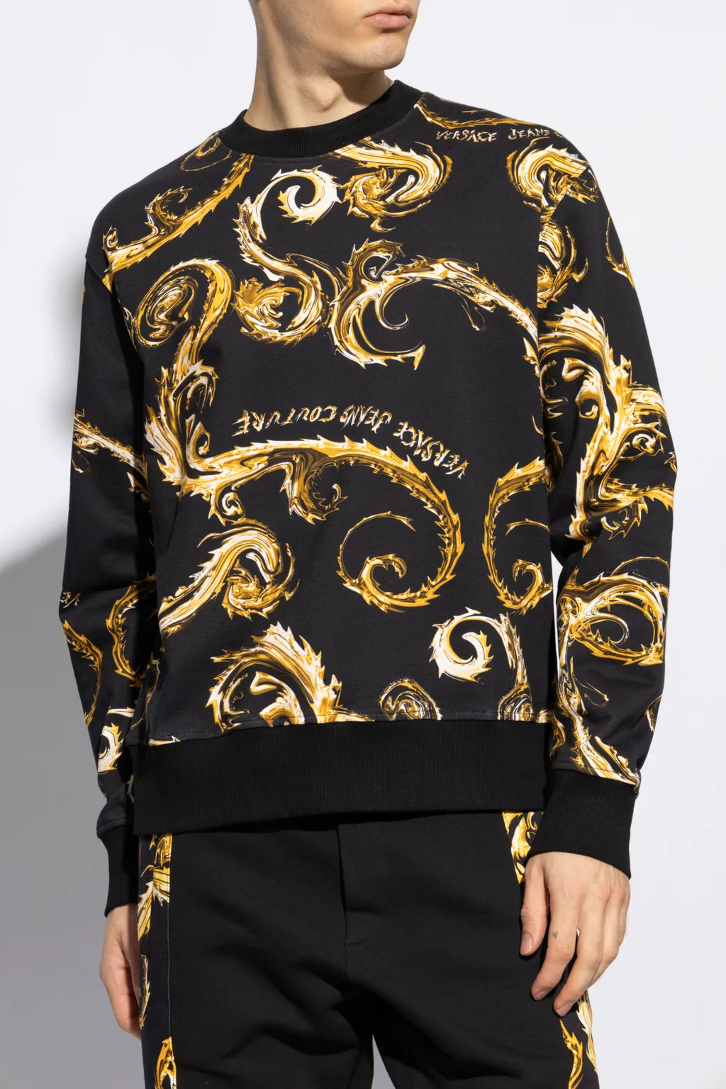 Regalia Baroque Print Cotton Sweatshirt