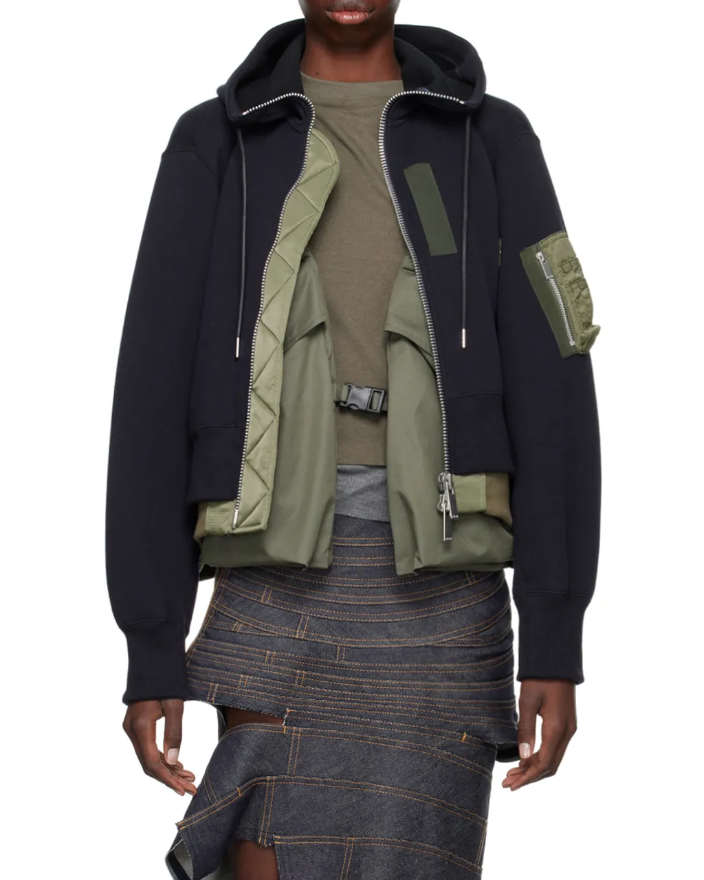 Sacai Classic-Hood Zipped Jacket