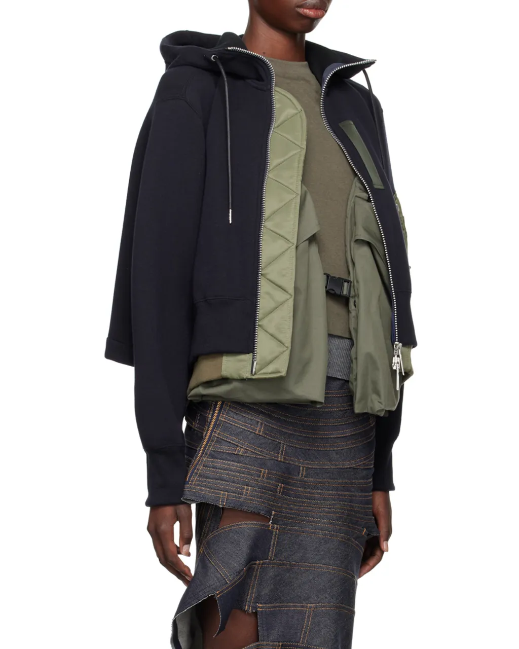 Sacai Classic-Hood Zipped Jacket