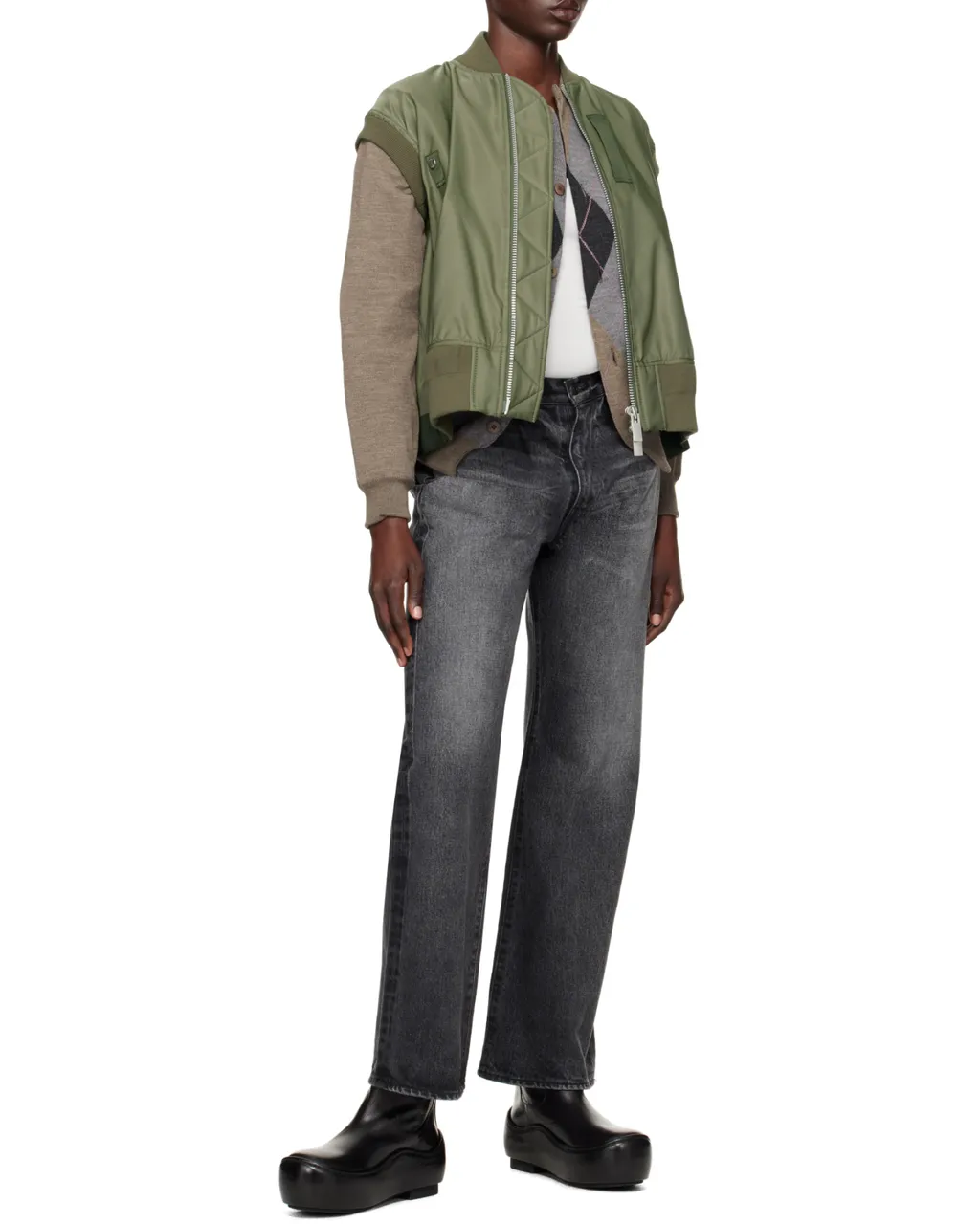 Sacai Sleeveless Zipped Gilet