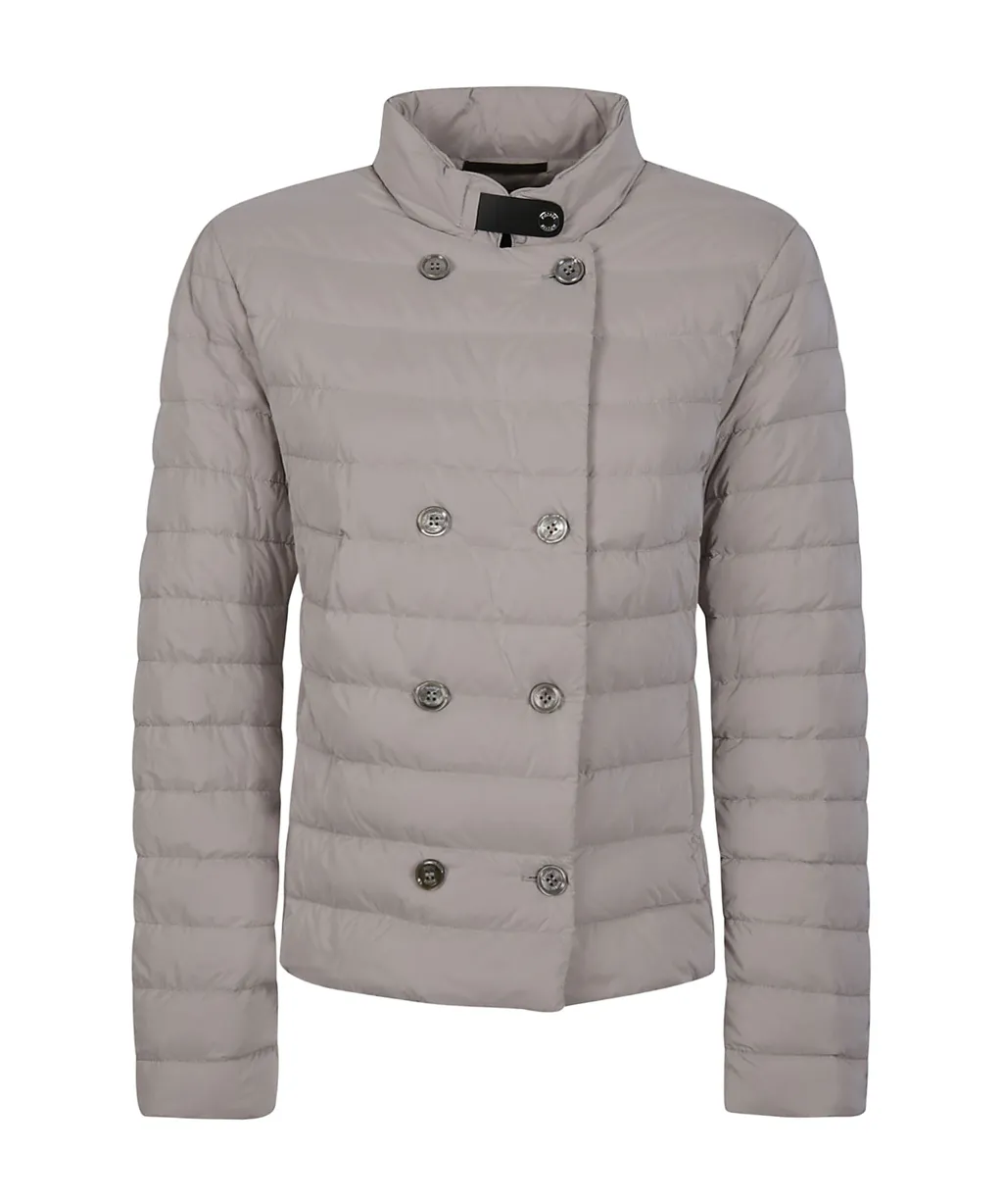 Moorer Clement Double-Breasted Short Down Jacket