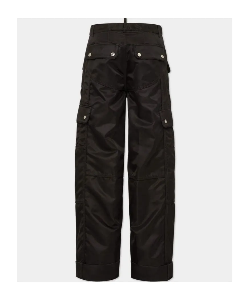 Satin Cargo Trousers